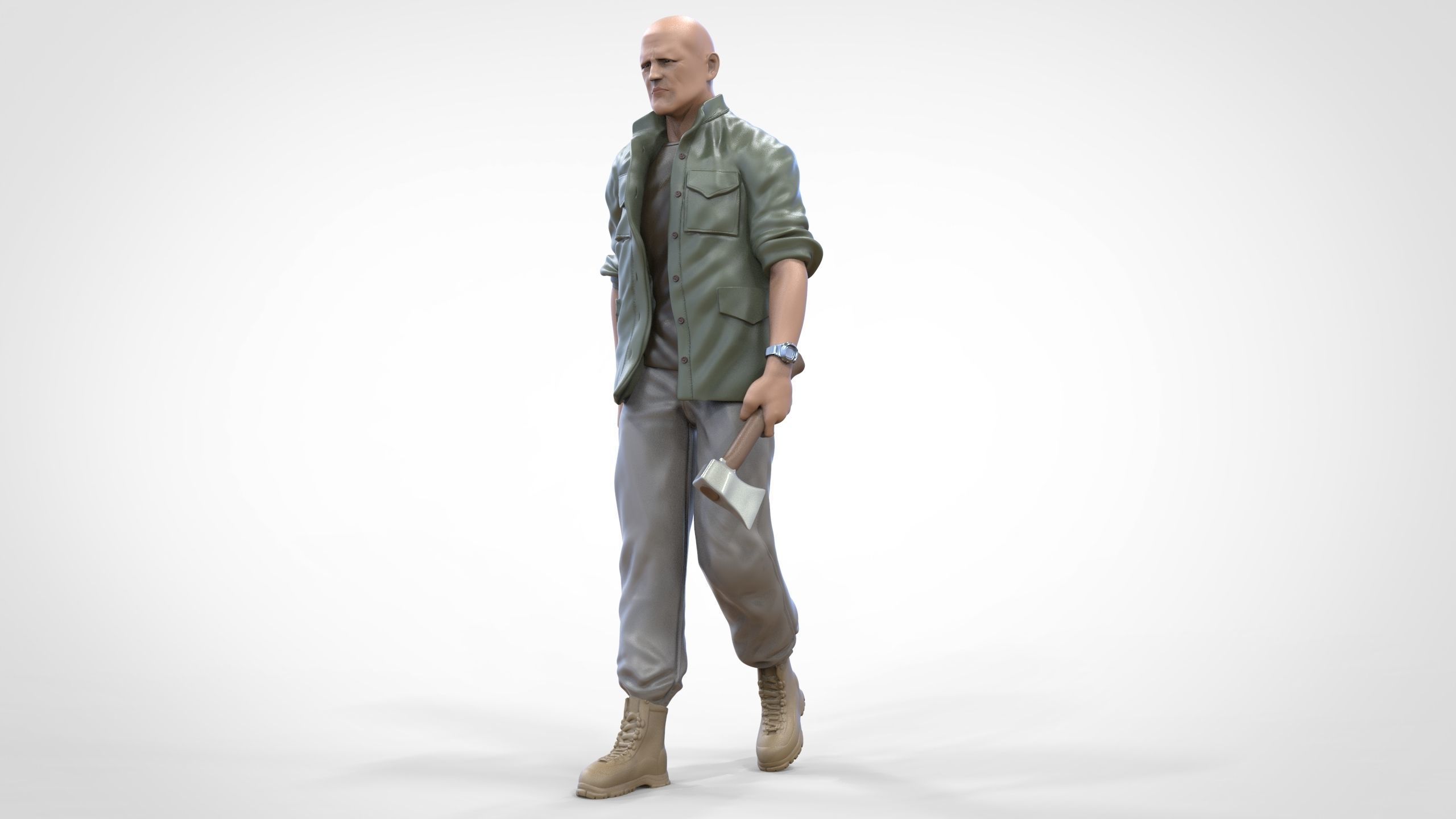 N8 F9 Deckard Shaw Jason Statham in Hobbs and Shaw 3D print model_10