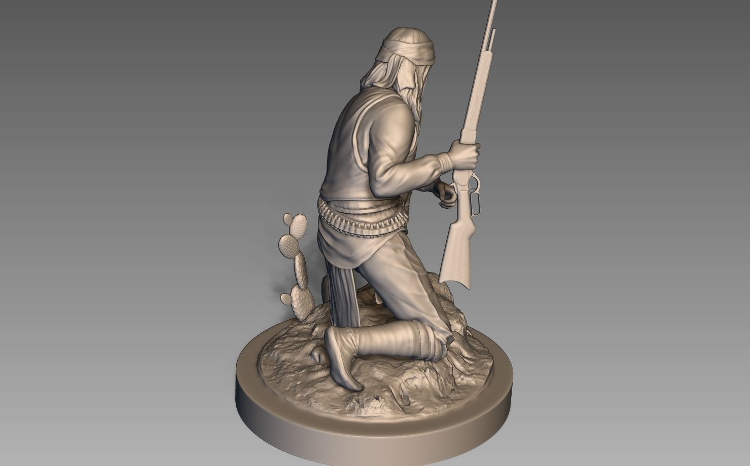 American Native Apache 3D print model_22