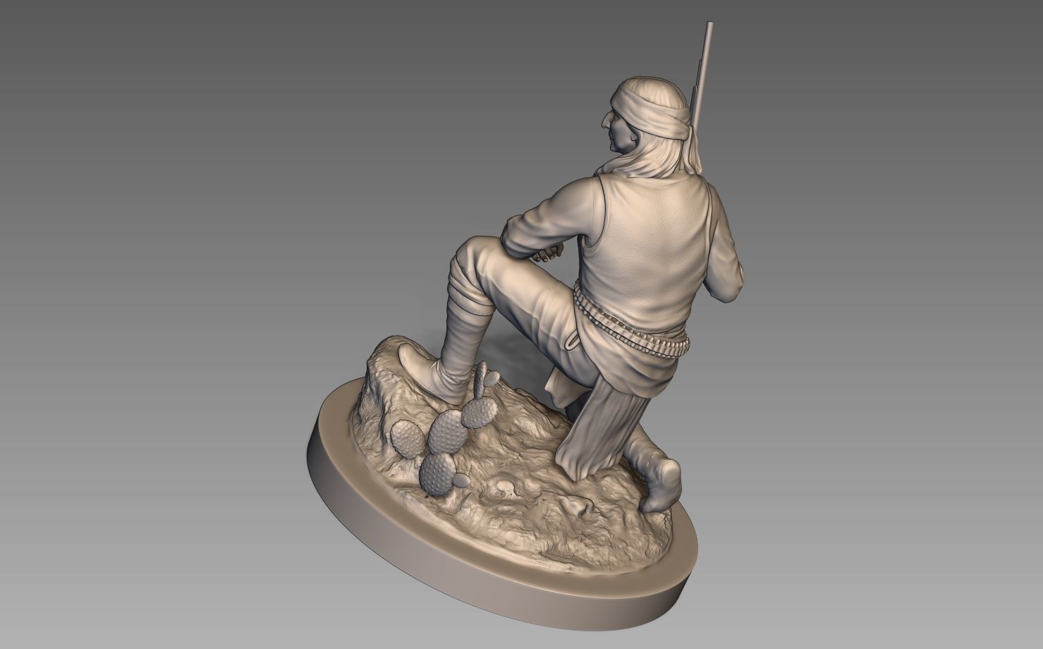 American Native Apache 3D print model_23