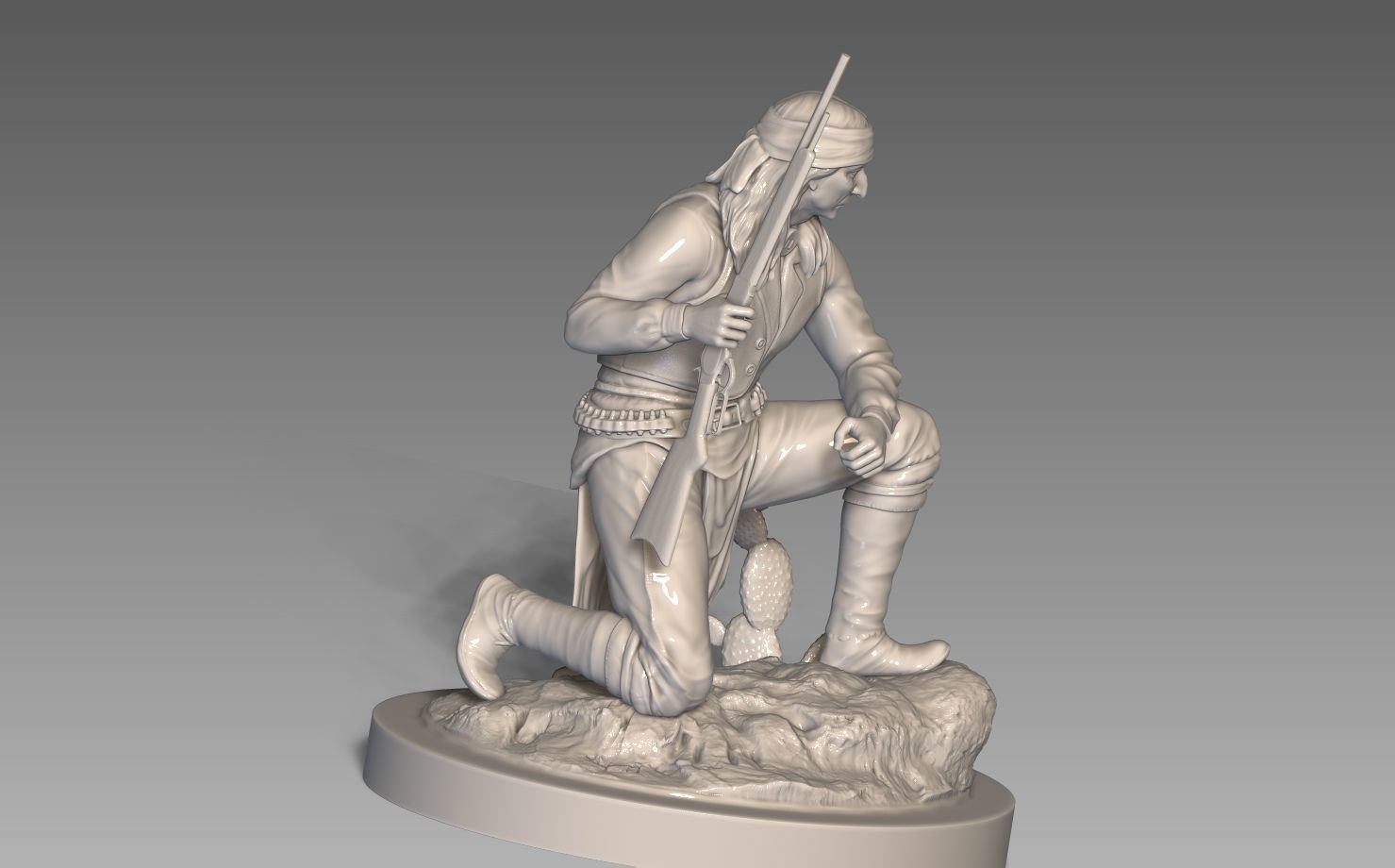 American Native Apache 3D print model_14