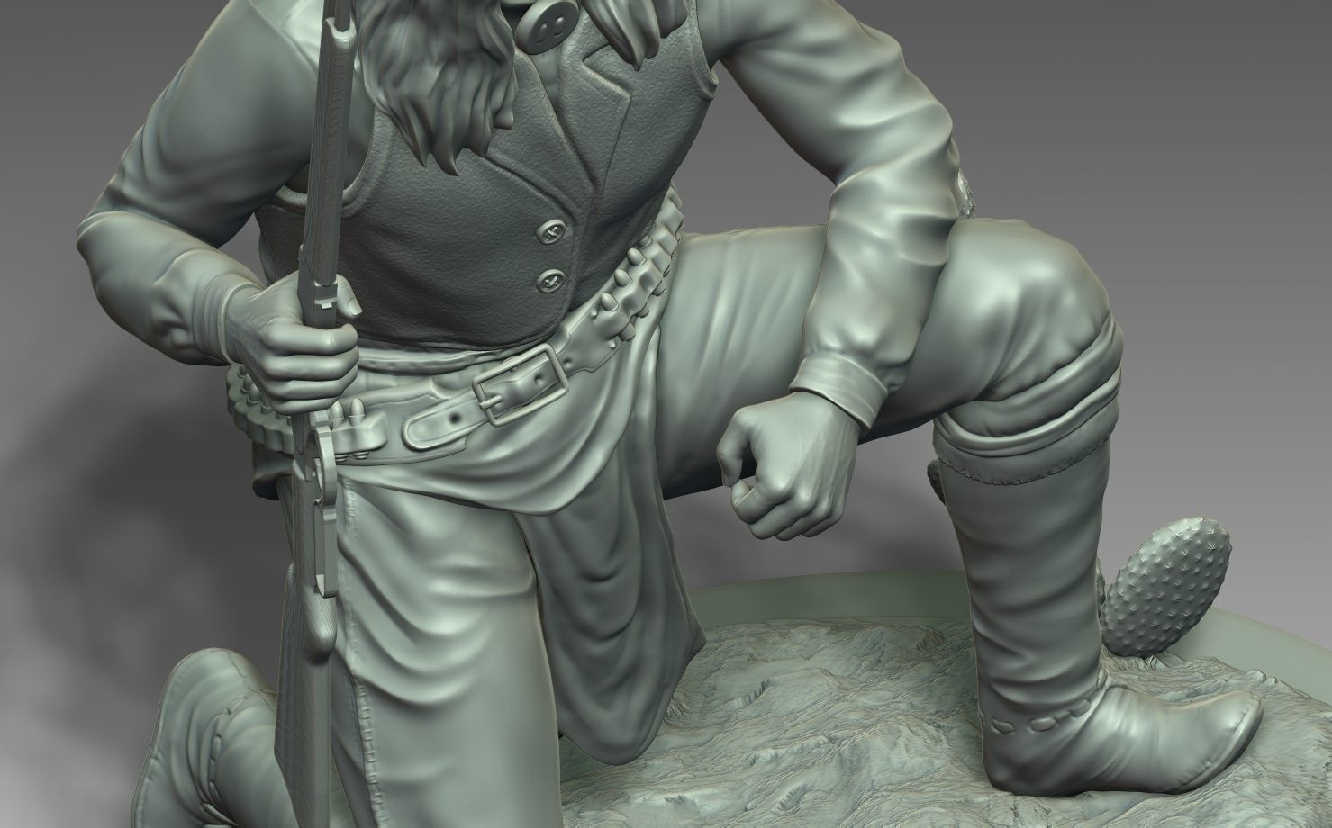 American Native Apache 3D print model_8