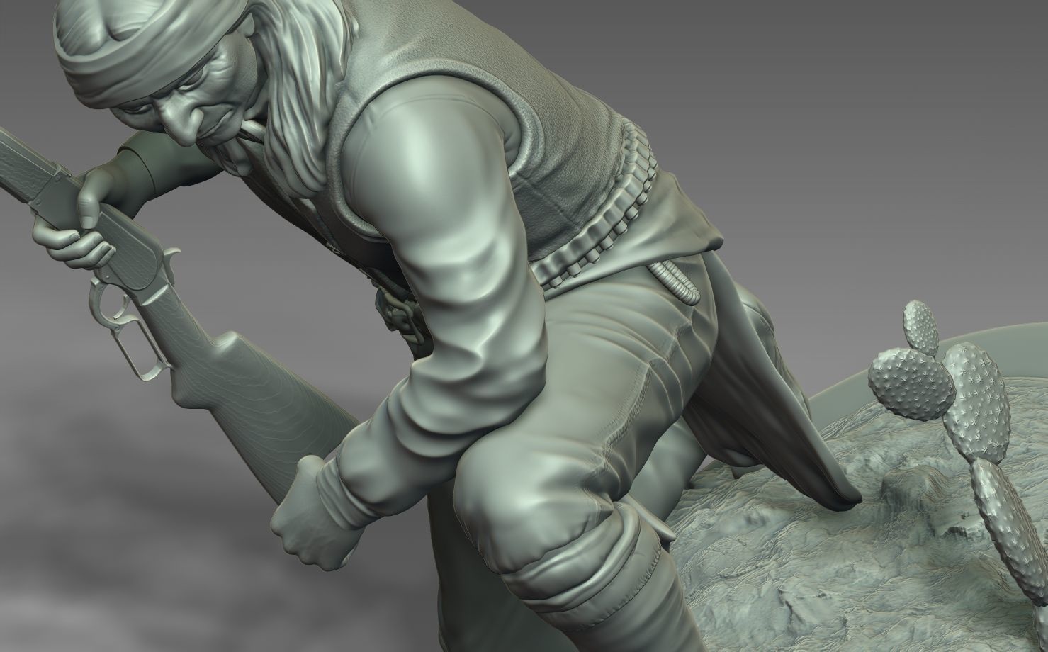 American Native Apache 3D print model_9