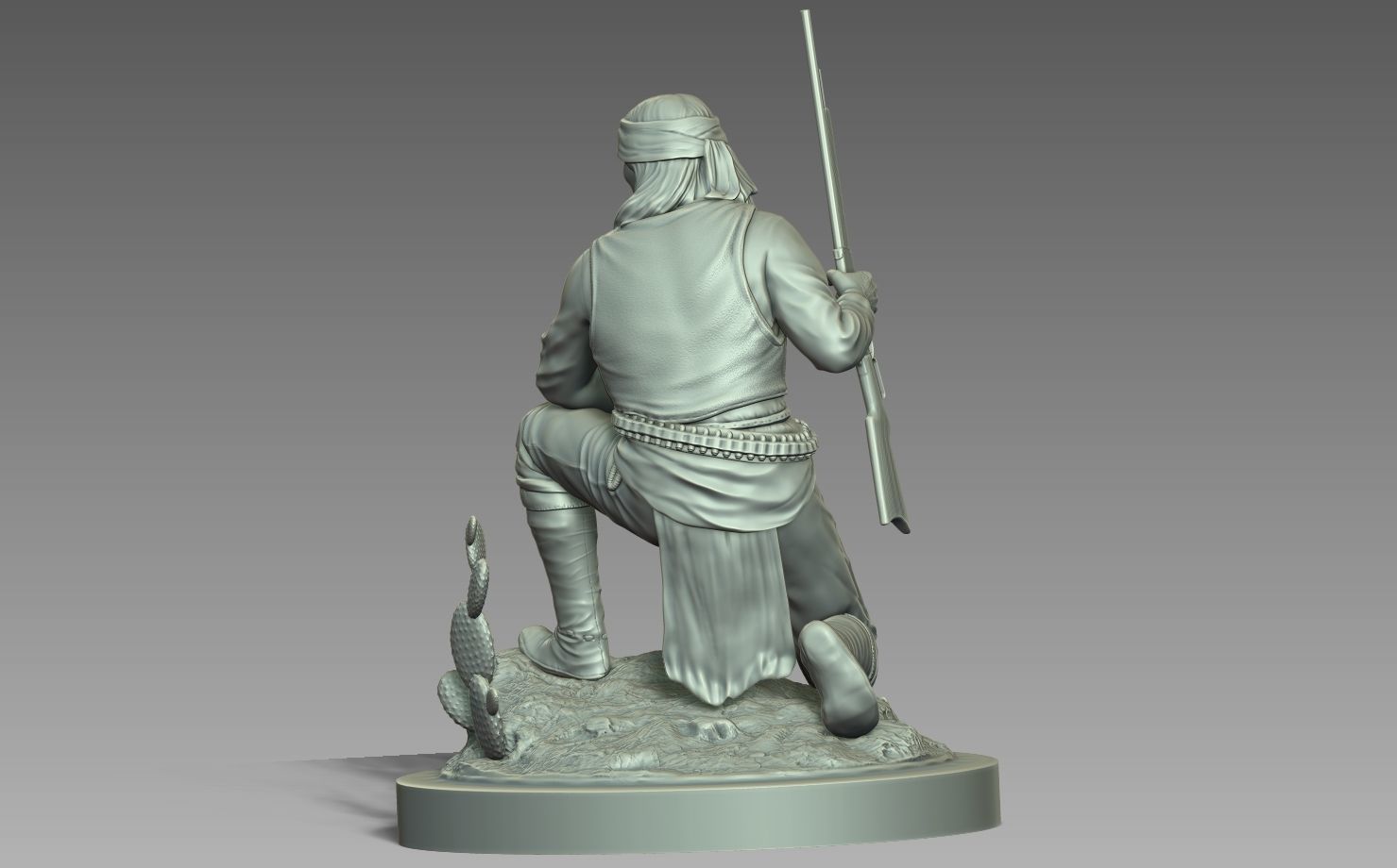 American Native Apache 3D print model_1