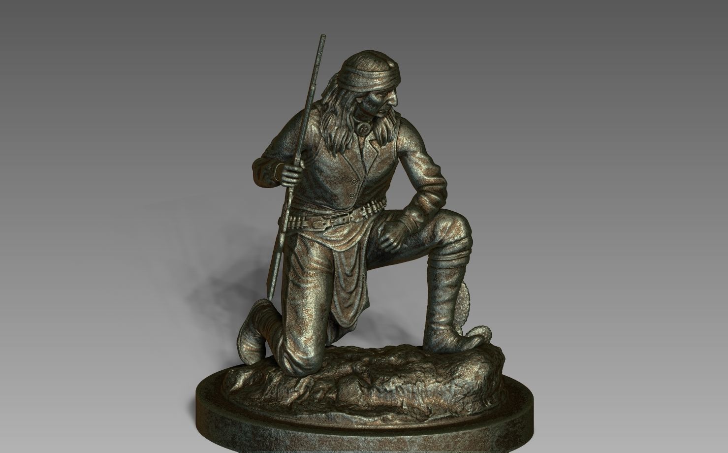 American Native Apache 3D print model_15