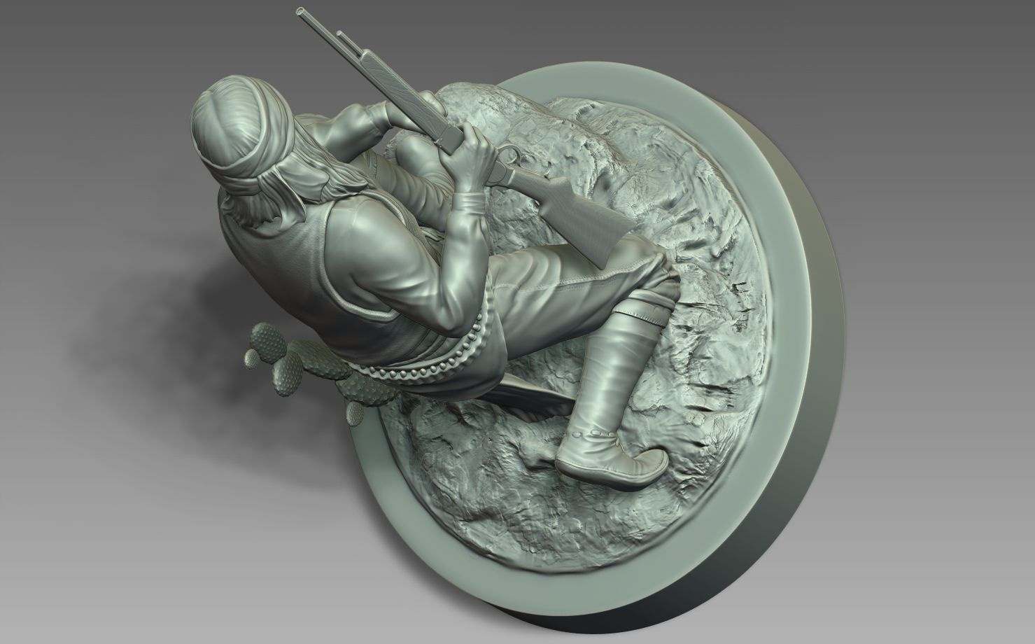 American Native Apache 3D print model_3