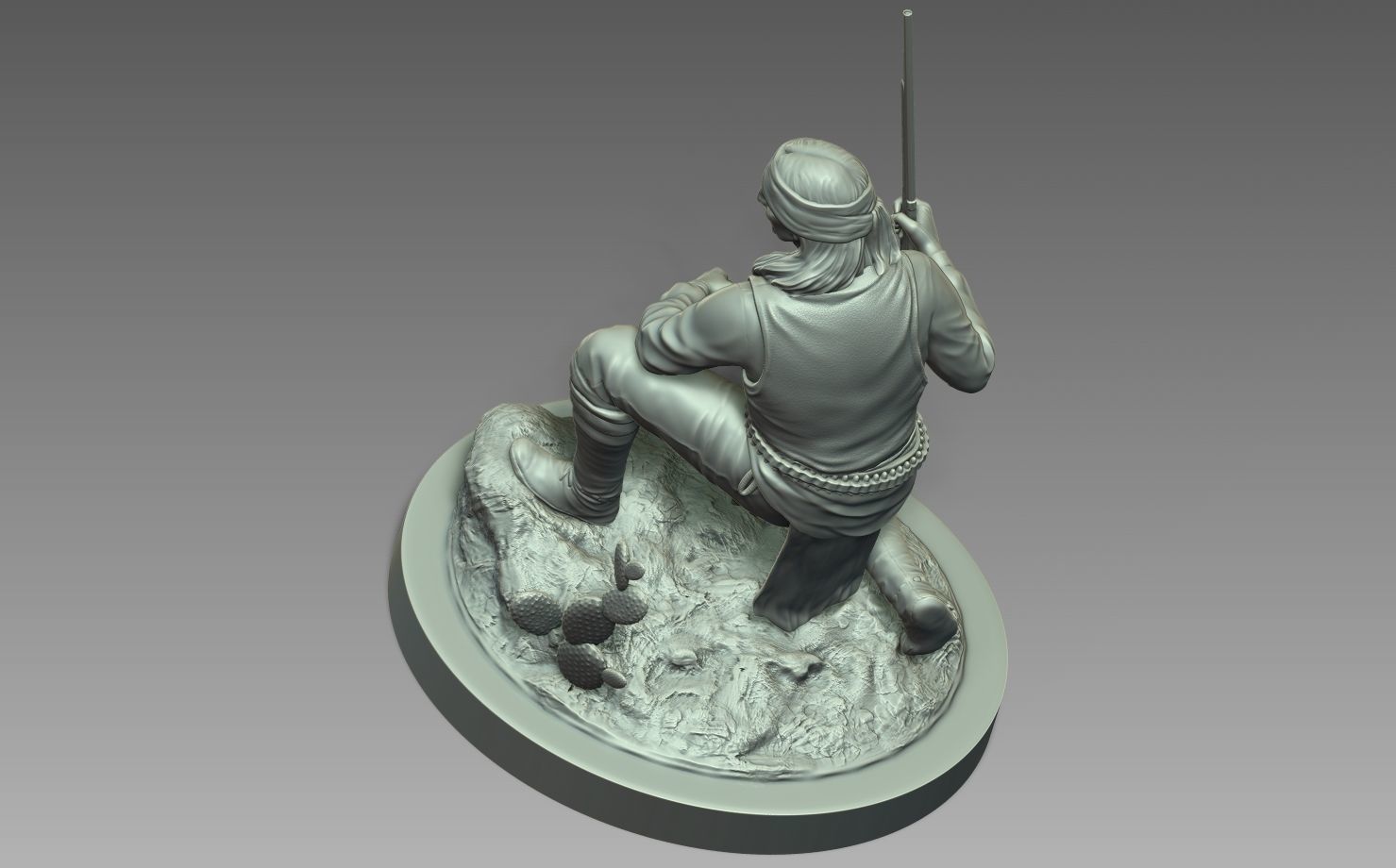 American Native Apache 3D print model_2