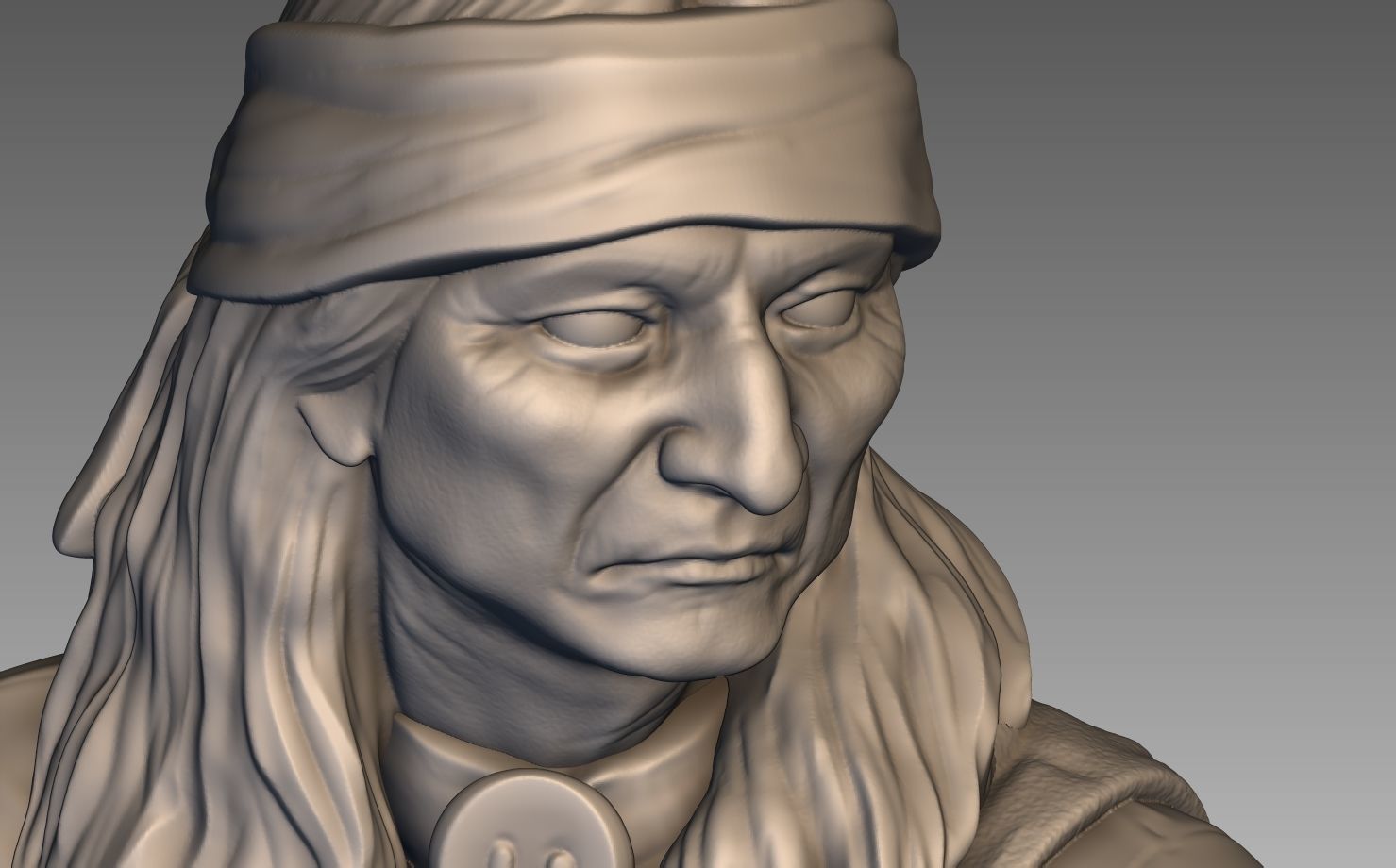 American Native Apache 3D print model_24