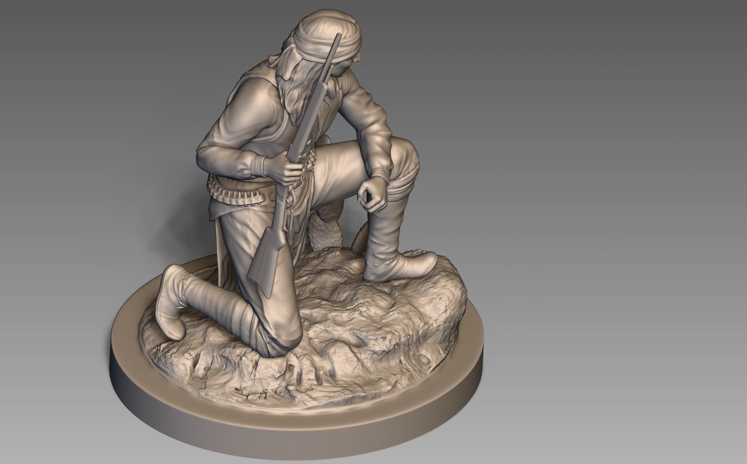 American Native Apache 3D print model_20