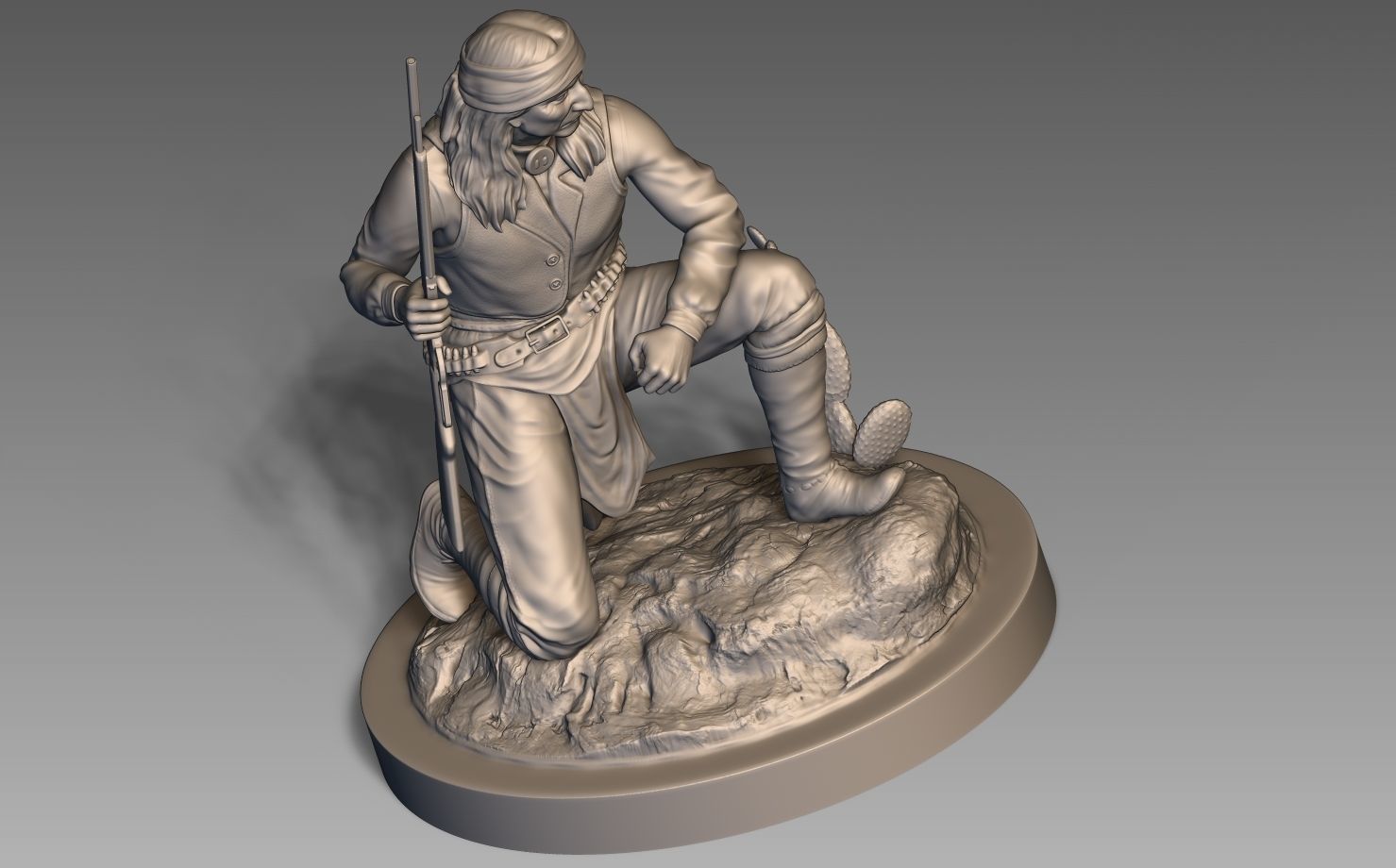 American Native Apache 3D print model_21