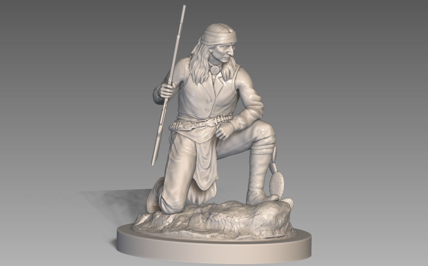 American Native Apache 3D print model_13