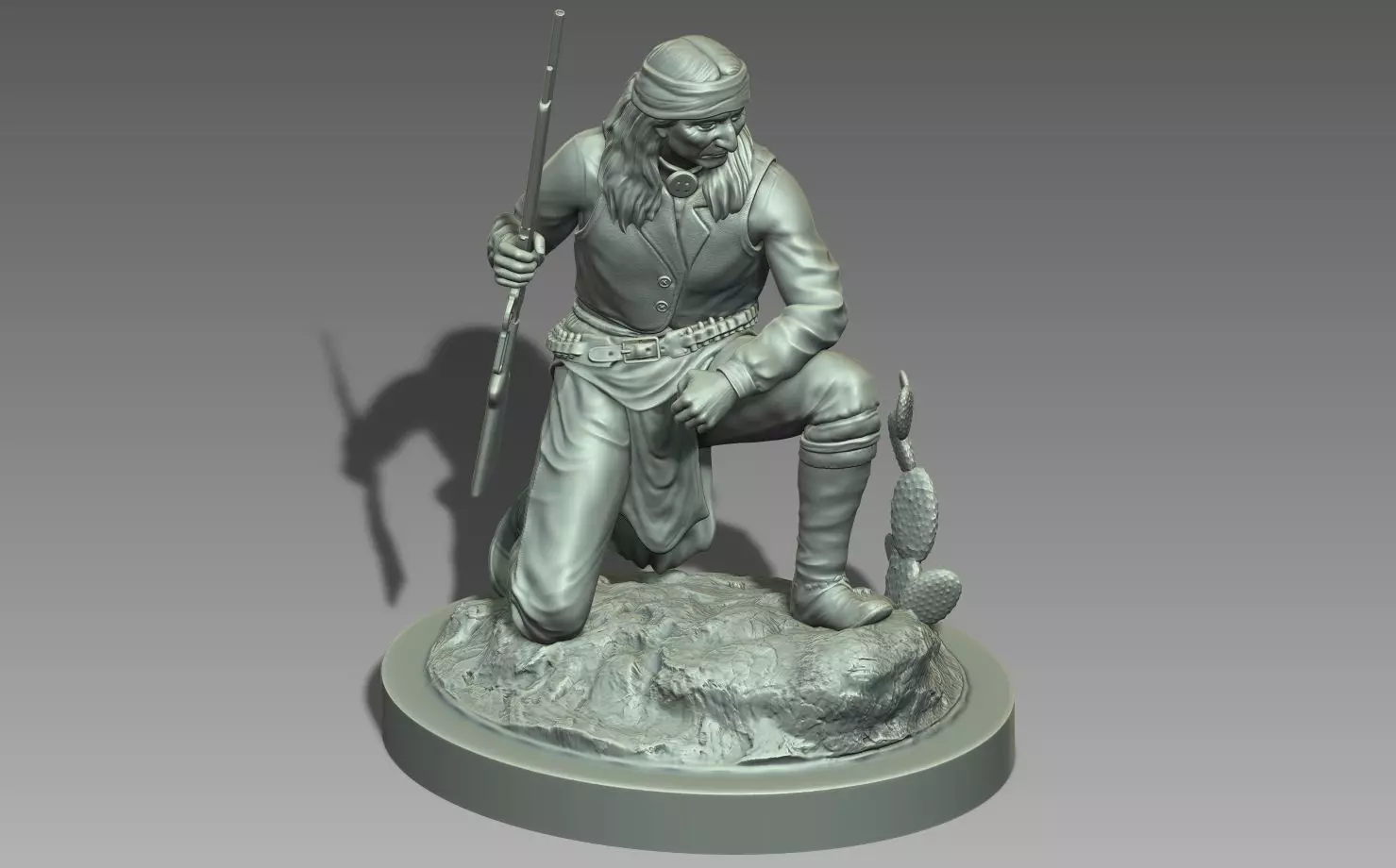 American Native Apache 3D print model_0