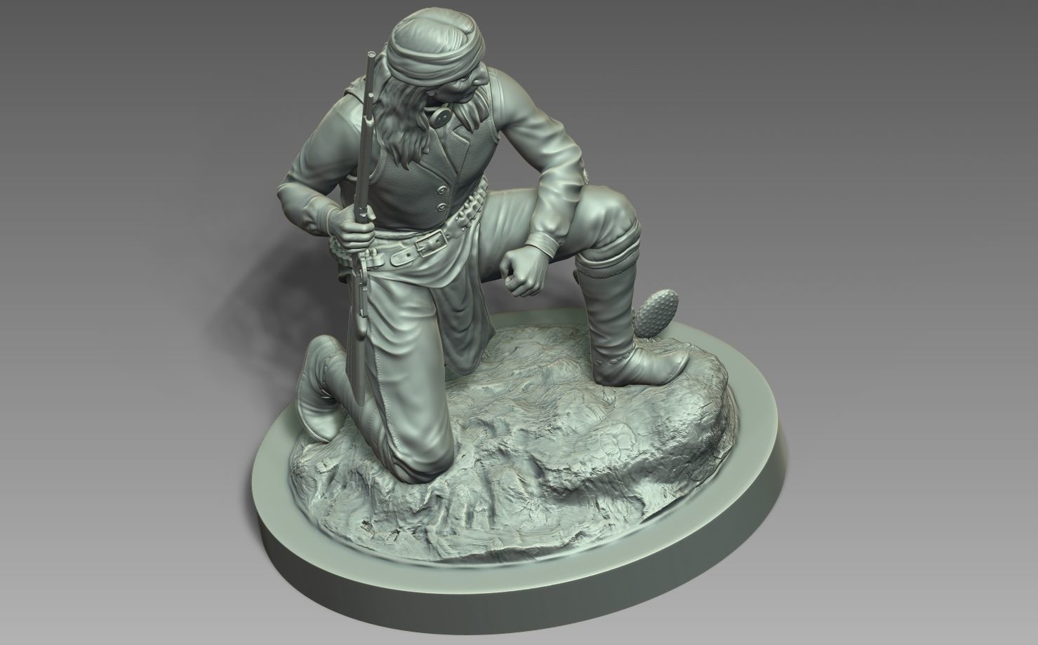 American Native Apache 3D print model_7