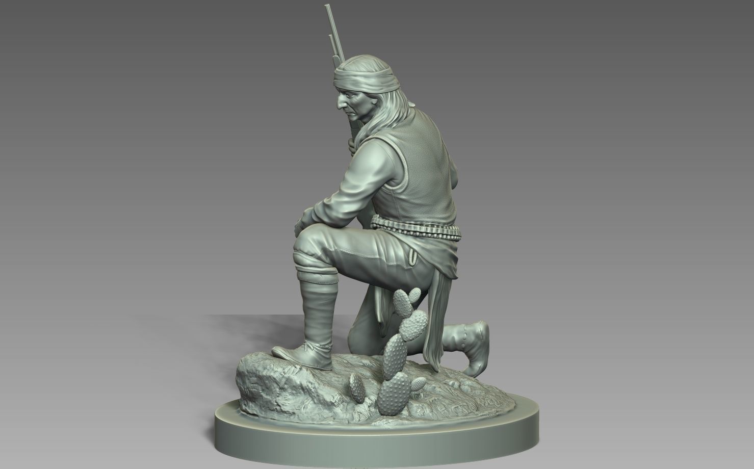 American Native Apache 3D print model_5