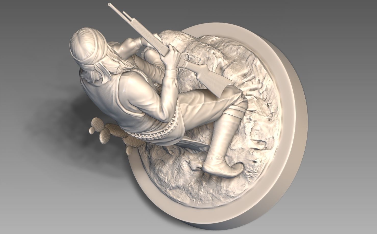 American Native Apache 3D print model_12