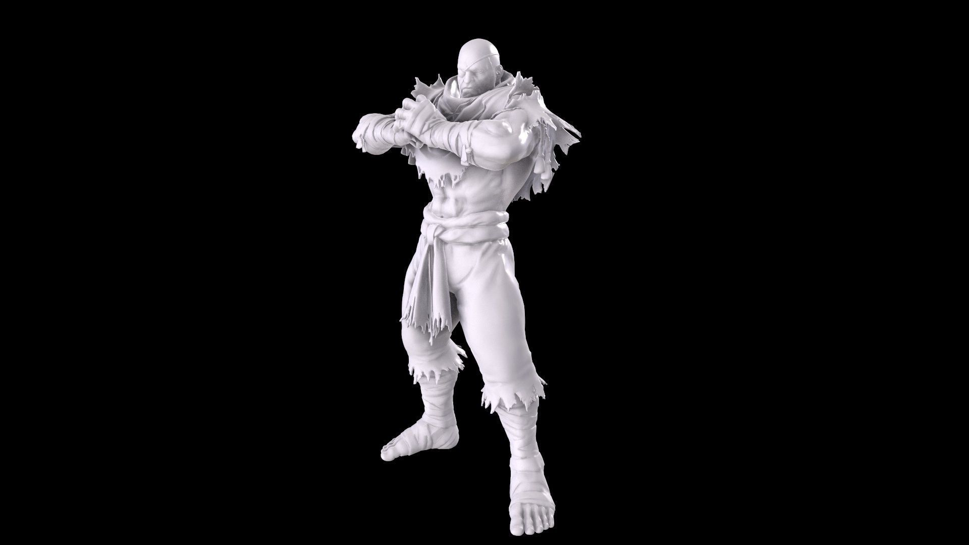 Street Fighter - Sagat 3D print model_15