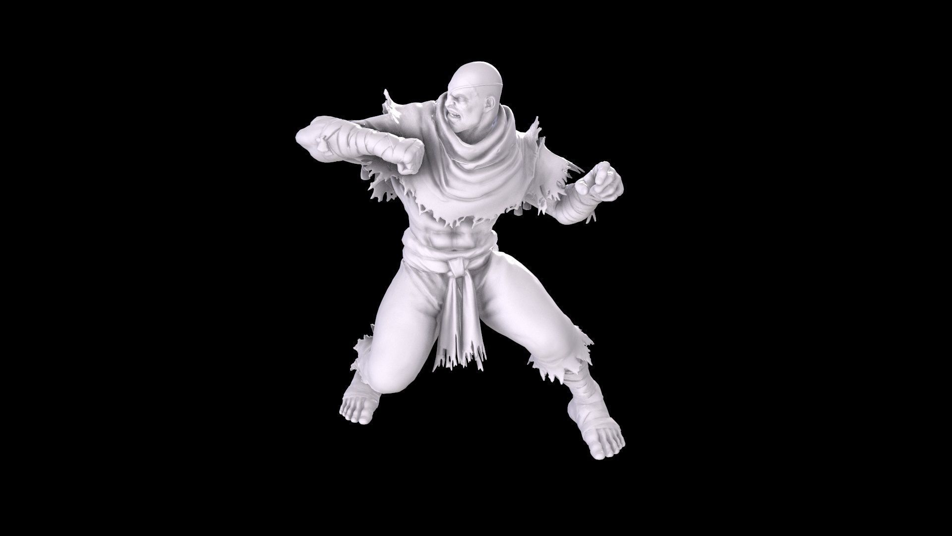 Street Fighter - Sagat 3D print model_37