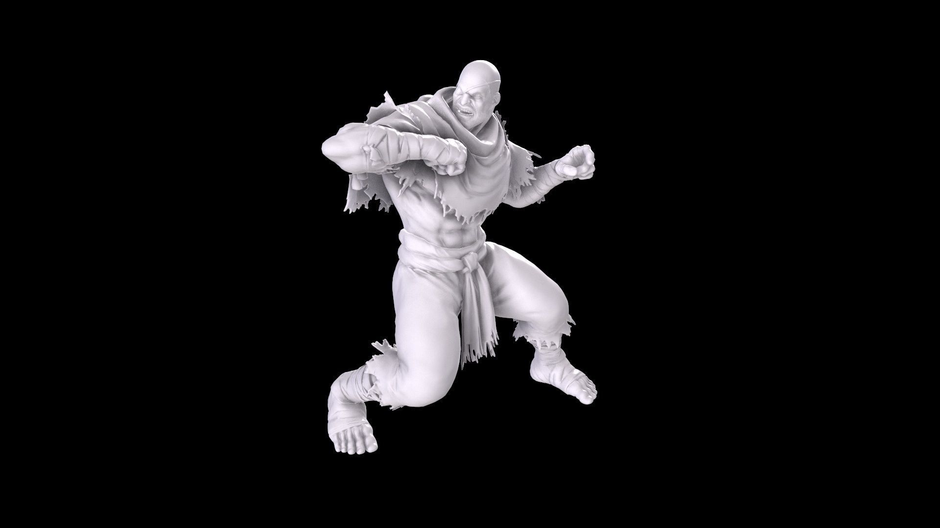 Street Fighter - Sagat 3D print model_38