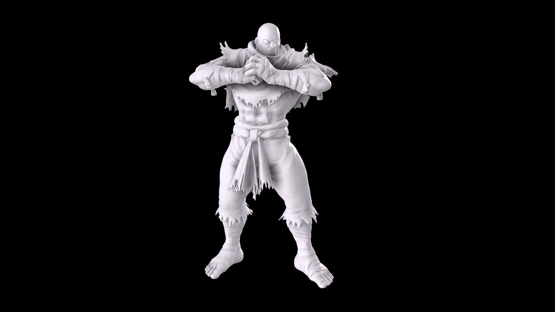 Street Fighter - Sagat 3D print model_6