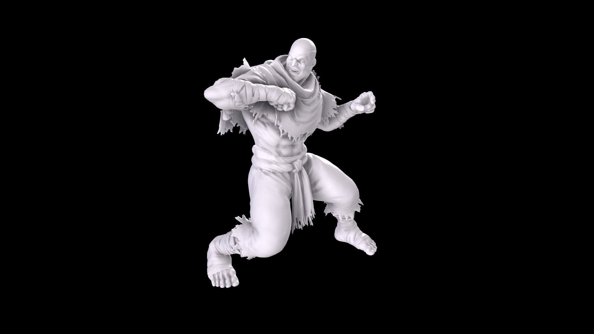 Street Fighter - Sagat 3D print model_28