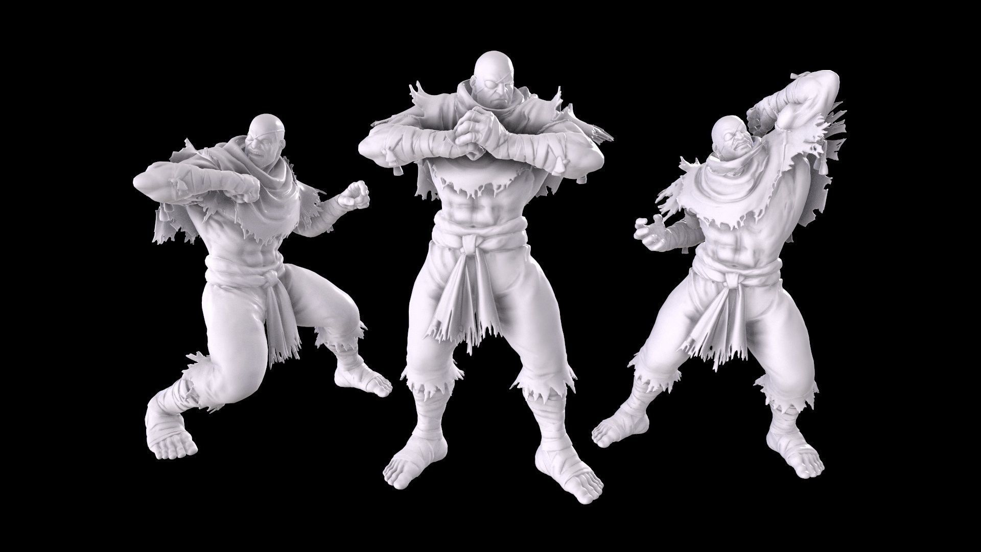 Street Fighter - Sagat 3D print model_1