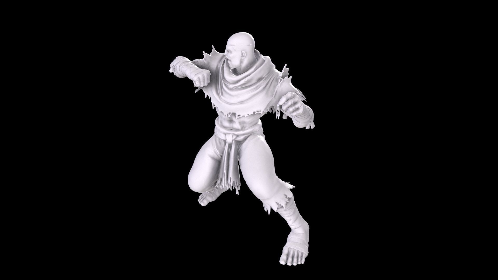 Street Fighter - Sagat 3D print model_36