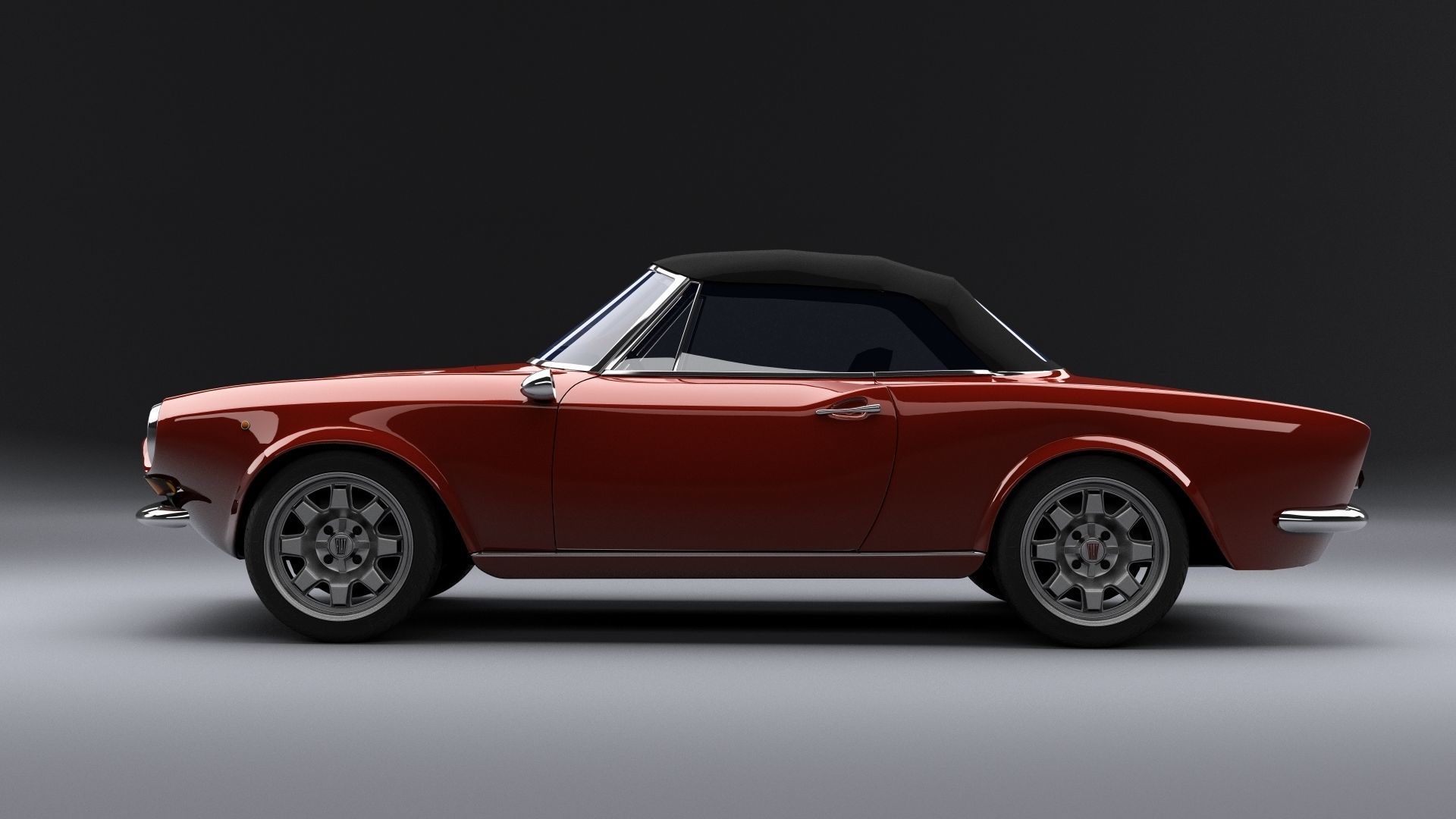 Fiat 124 Spider 3D model_2