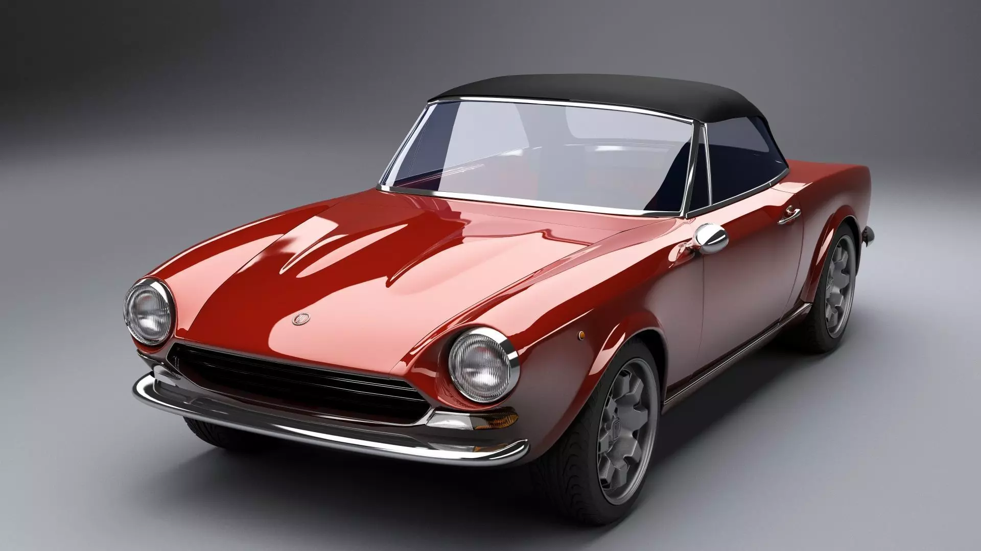 Fiat 124 Spider 3D model_0