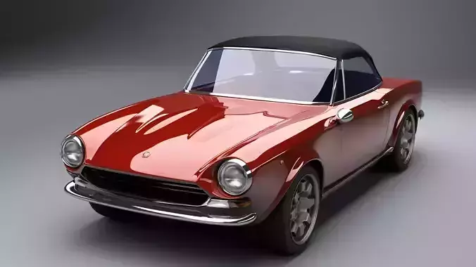 Fiat 124 Spider 3D model