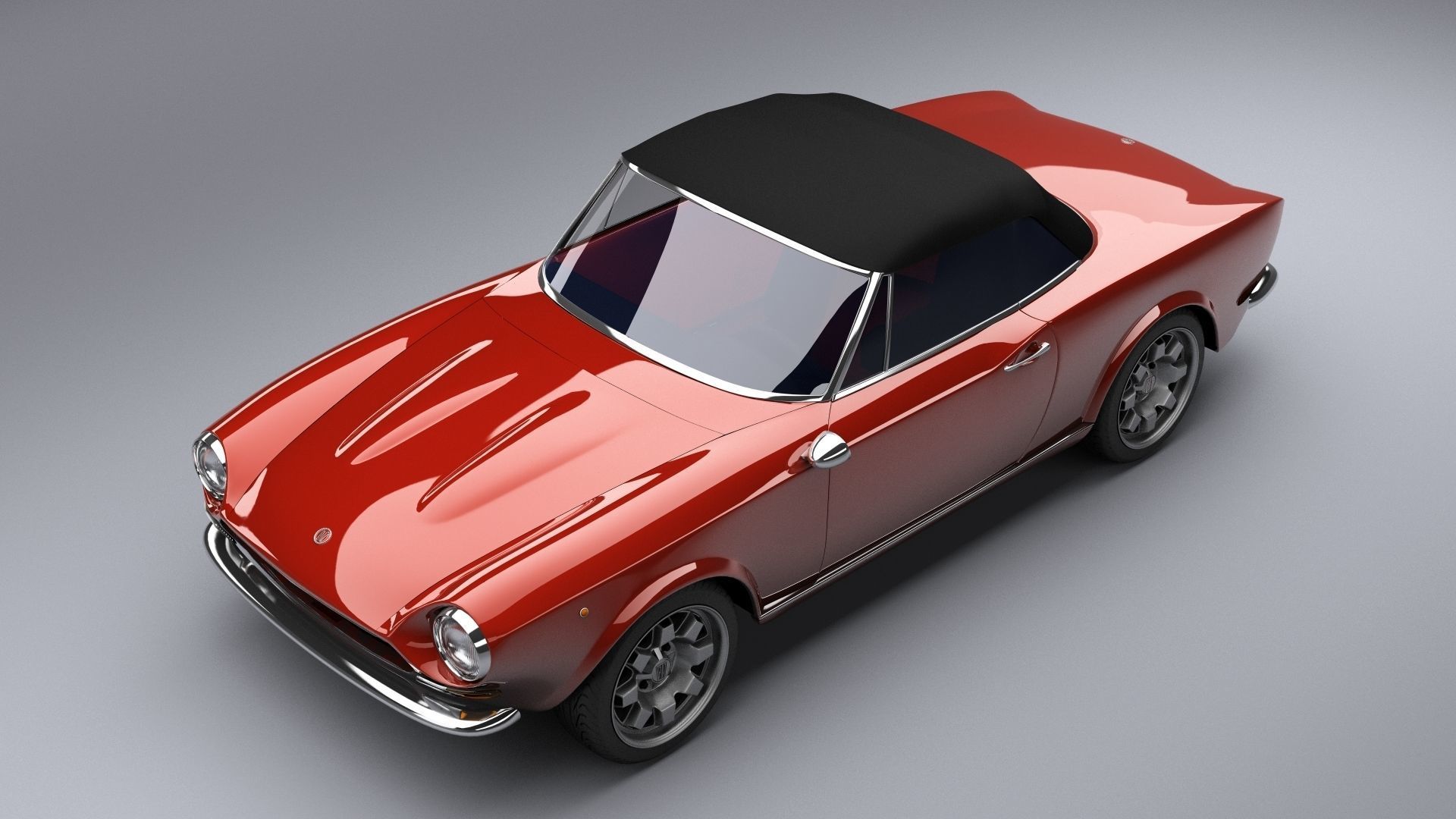 Fiat 124 Spider 3D model_1