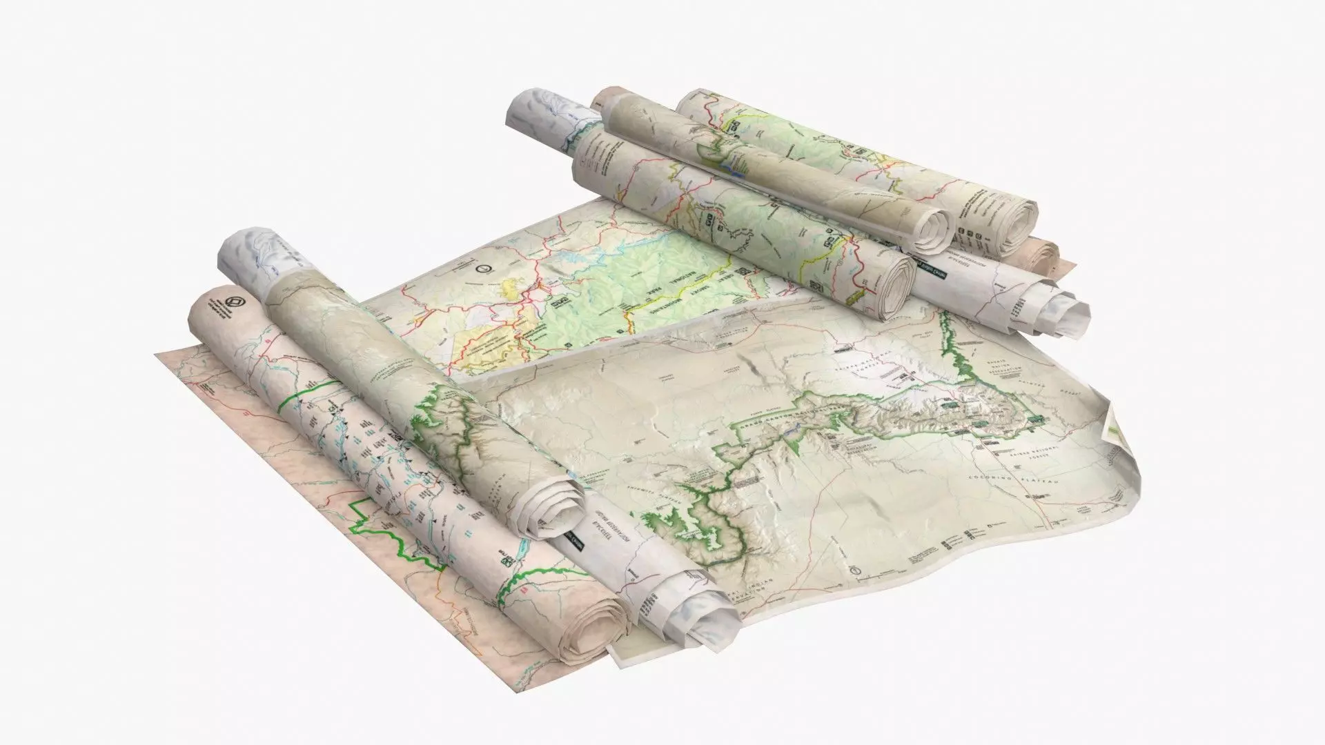 Mini Map Model 3D model Modern Touristic Maps VR / AR / low-poly | CGTrader