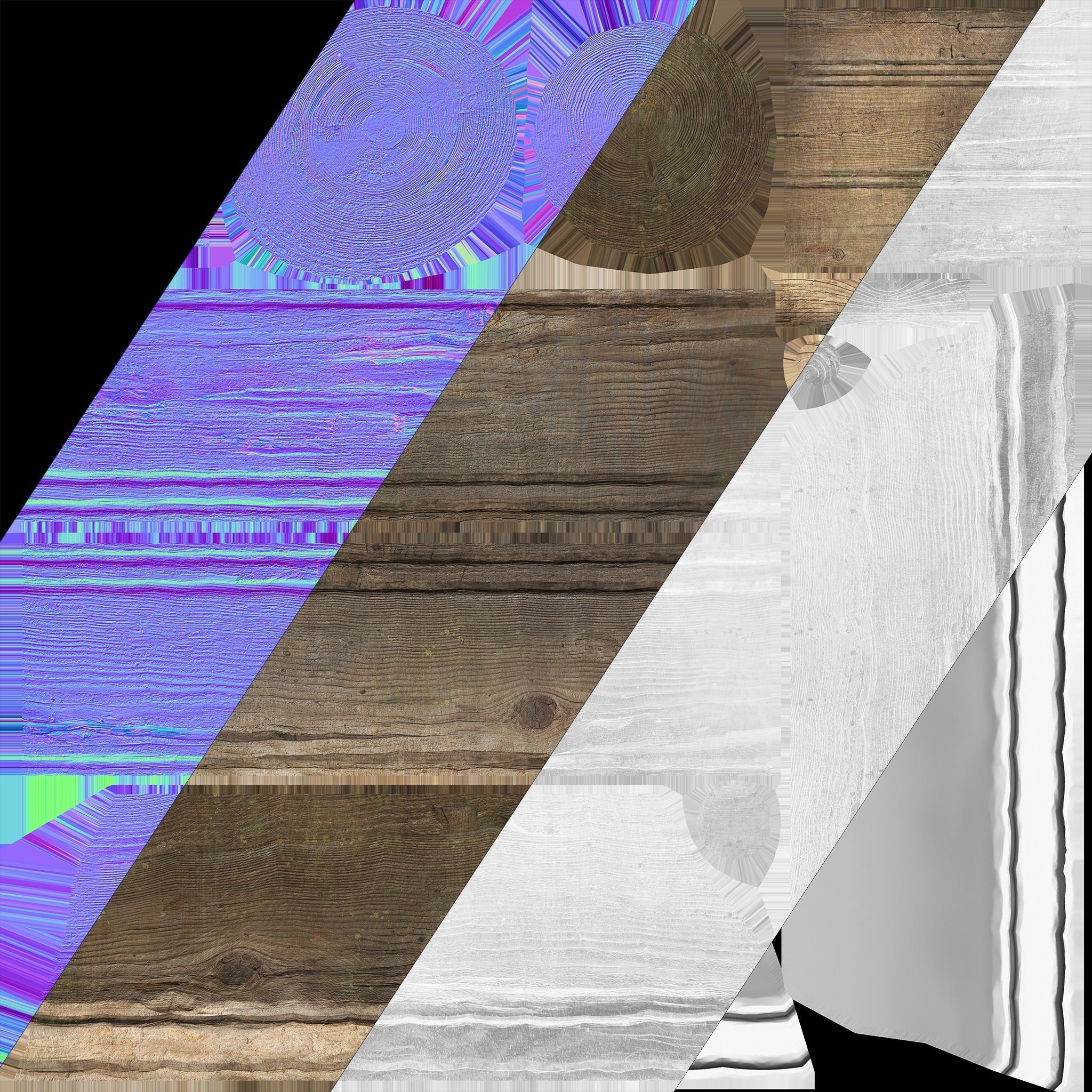 Wooden Mortar and pestle Low-poly 3D model_13