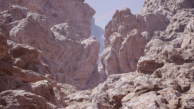 Rock Game Ready Low-poly 3D model