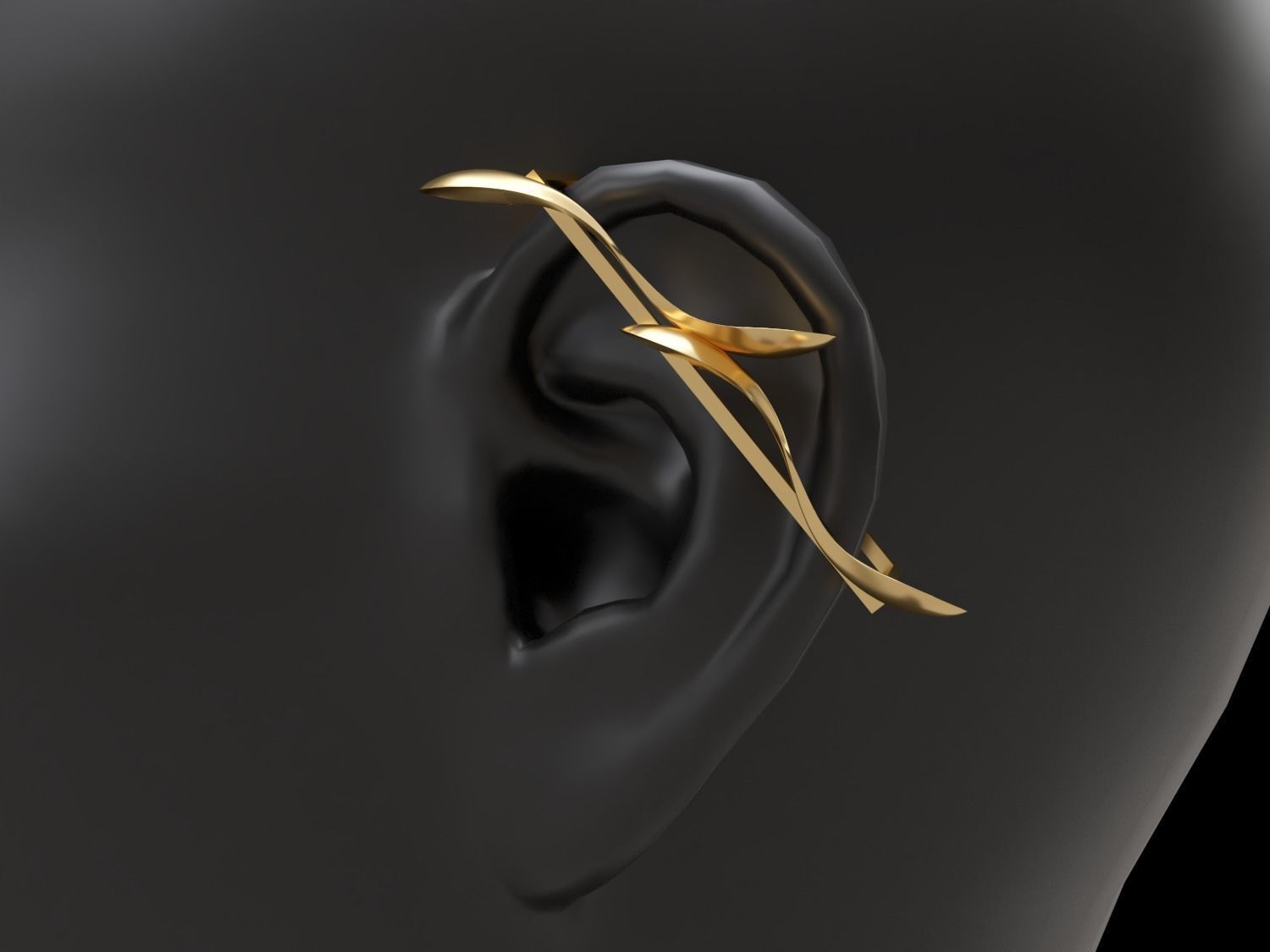 jewellery earrings 3D model_1