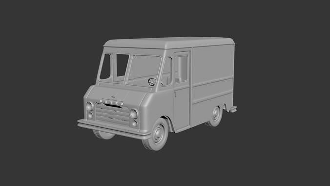 International Metro Mite 1962 3D print model 7