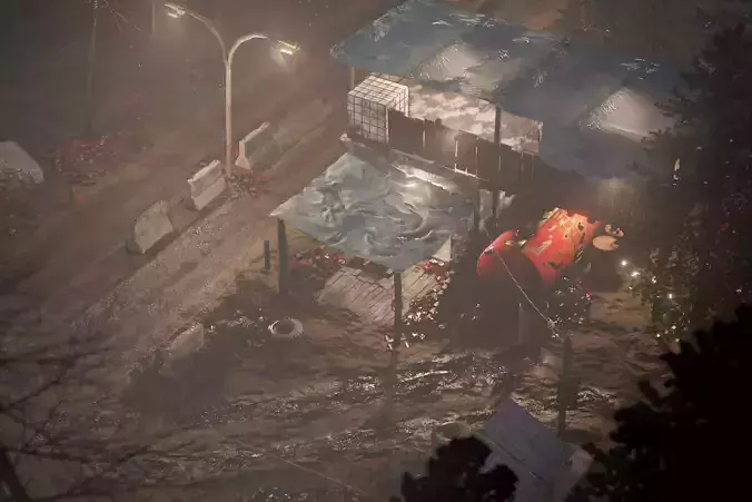 building in the middle of the forest