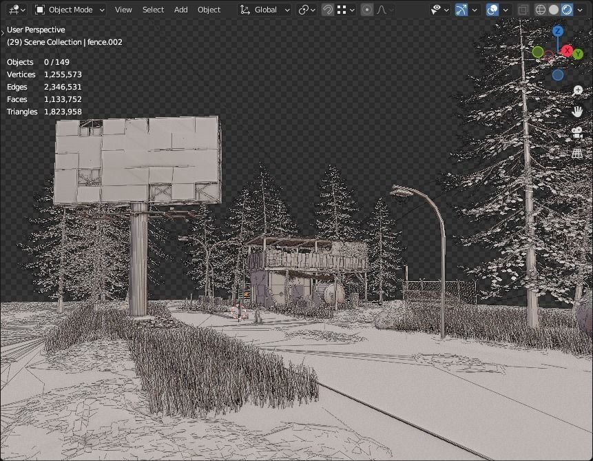 building in the middle of the forest Free 3D model_17