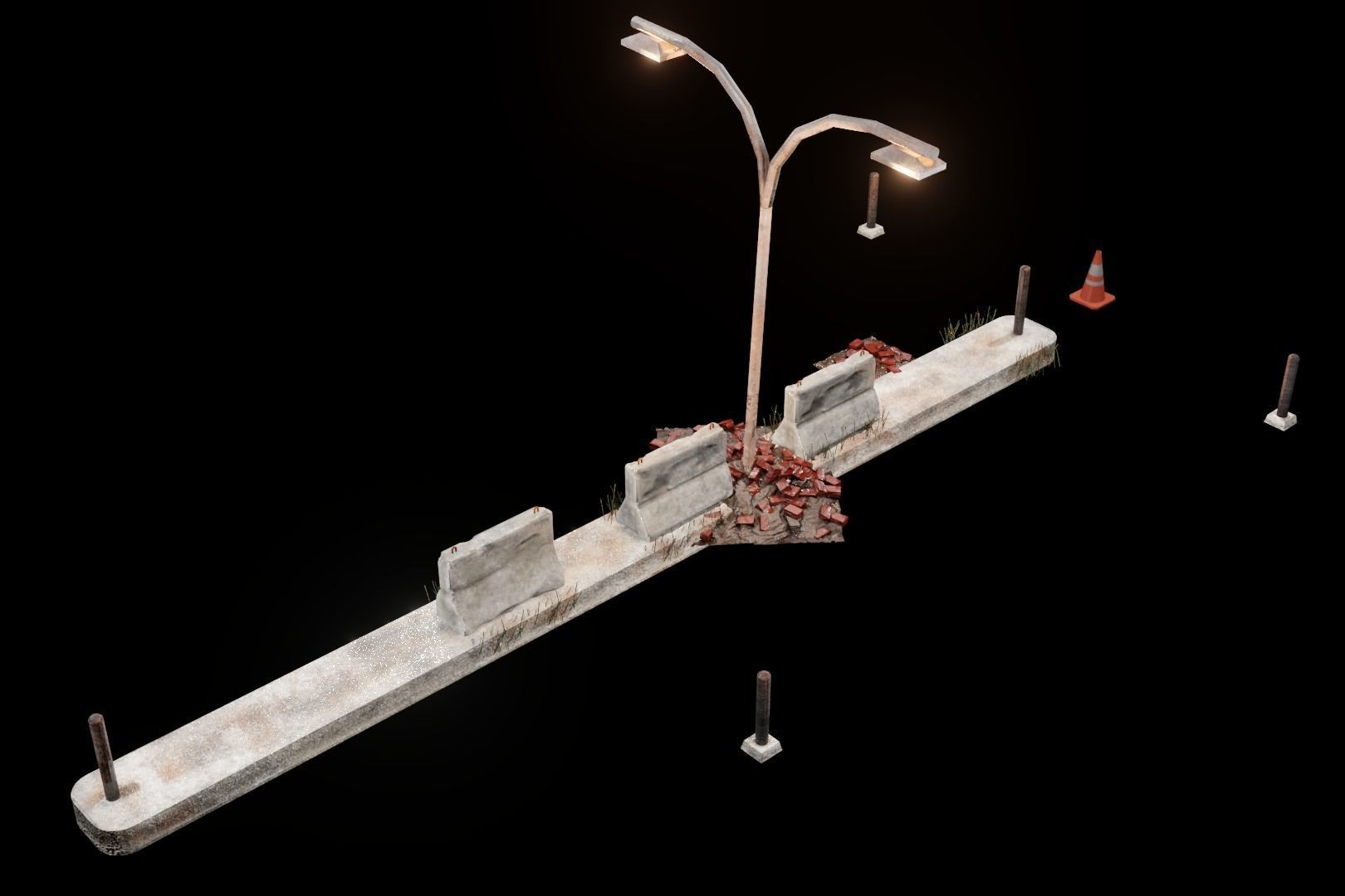 building in the middle of the forest Free 3D model_10