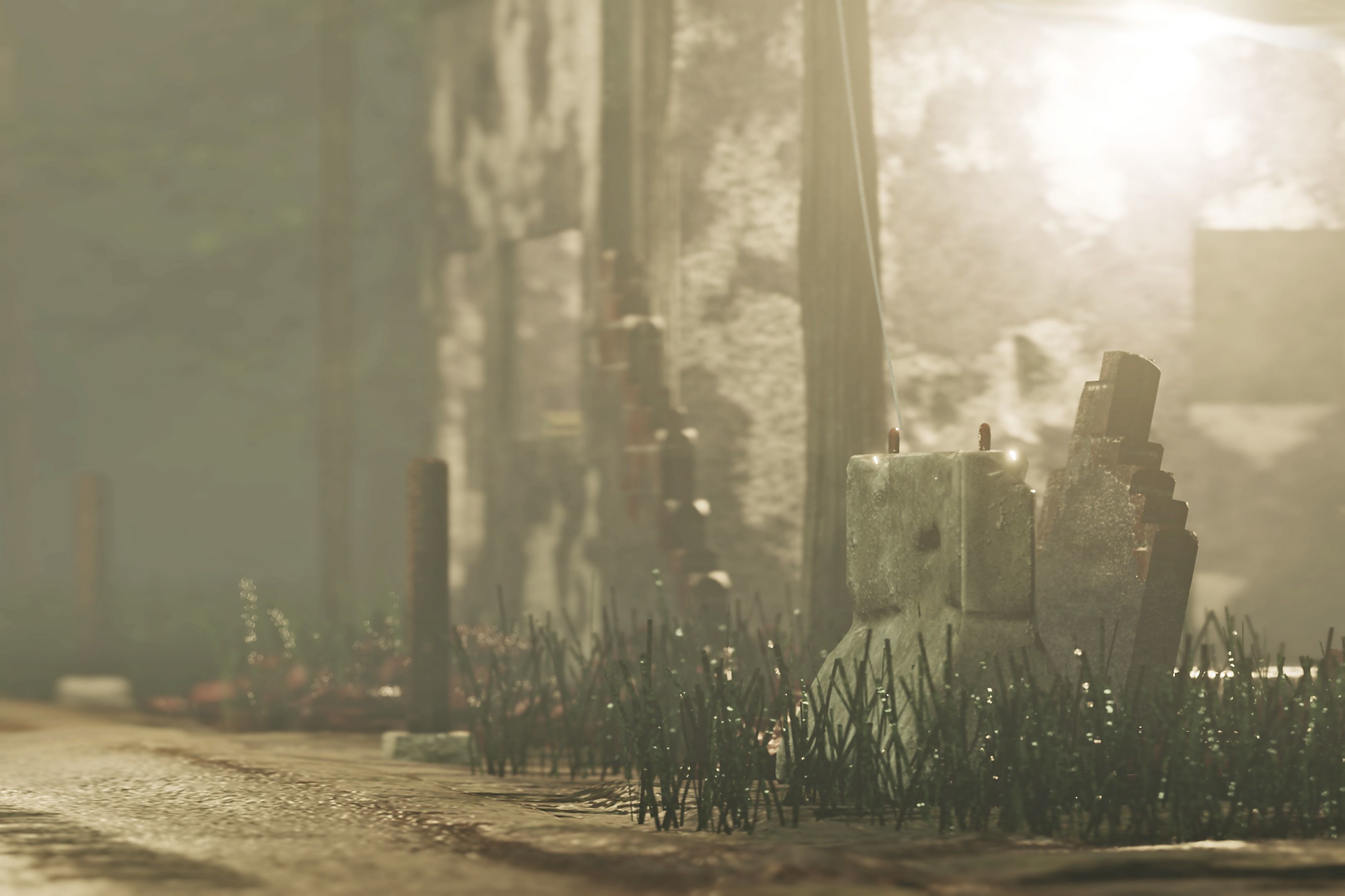 building in the middle of the forest Free 3D model_4