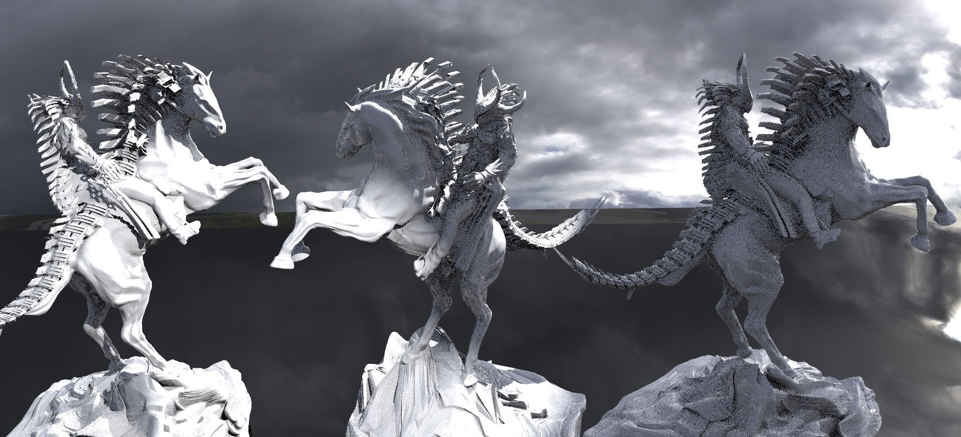 Horsemen Of The Apocalypse War 3D model_3