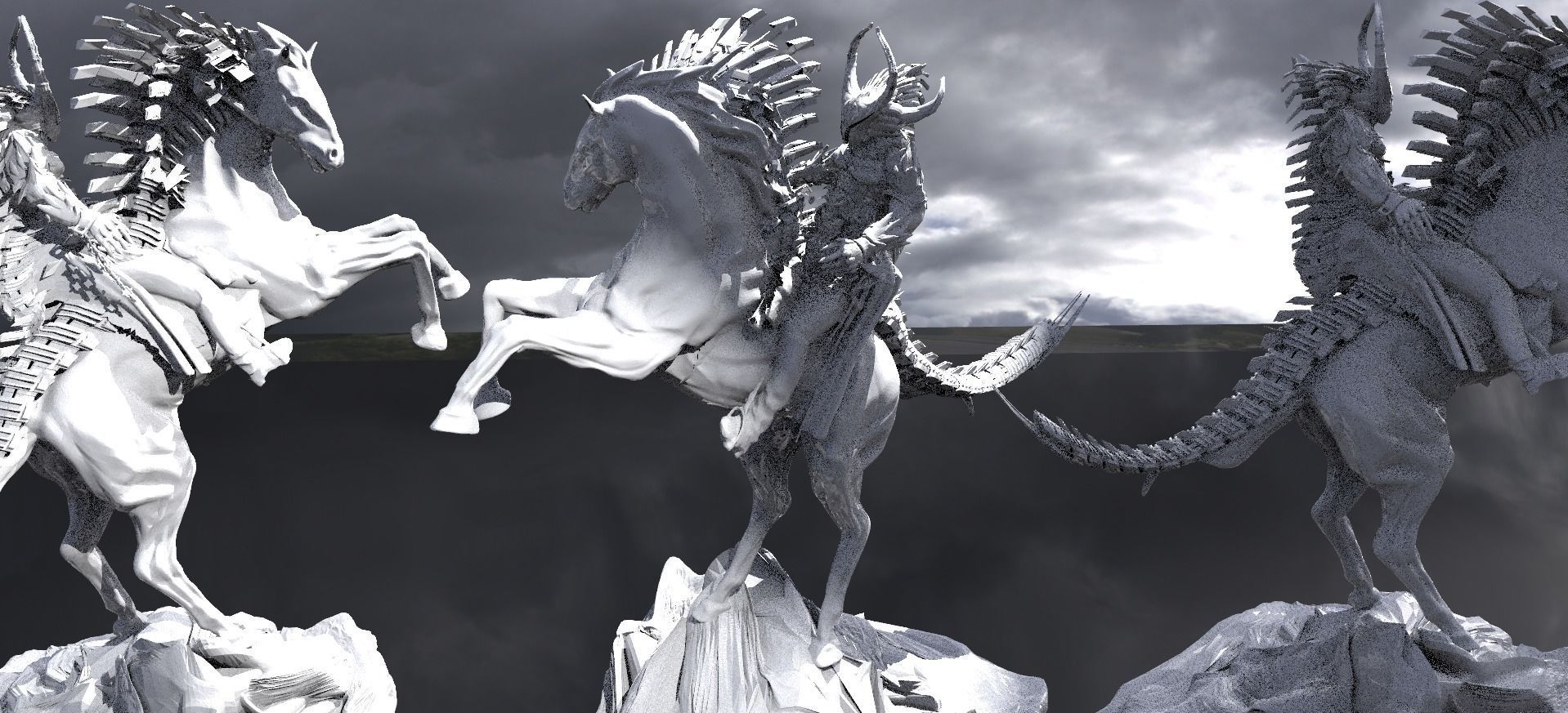 Horsemen Of The Apocalypse War 3D model_4