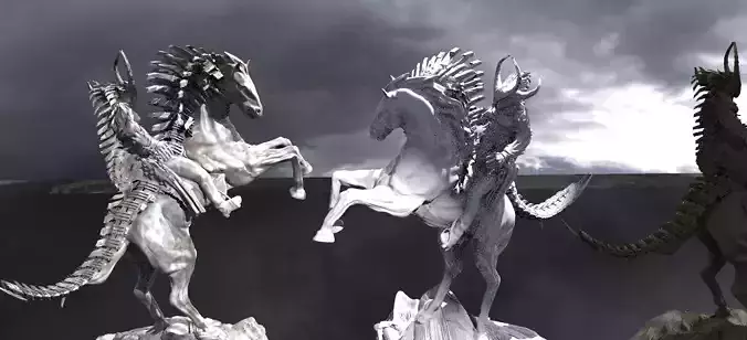 Horsemen Of The Apocalypse War 3D model