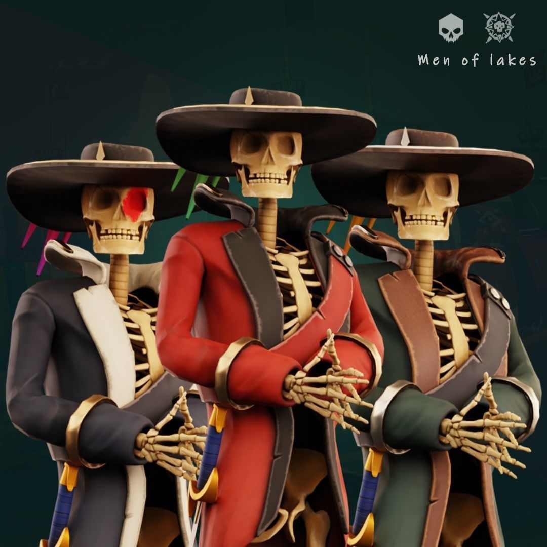 Stylized character pack Low-poly 3D model_4