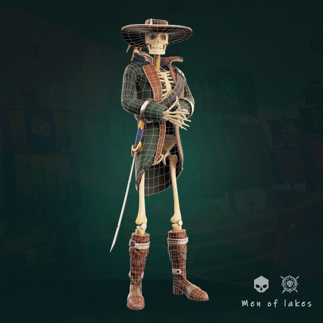 Stylized character pack Low-poly 3D model_8