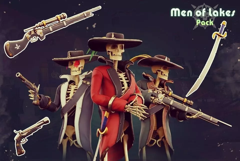 Stylized character pack Low-poly 3D model_0