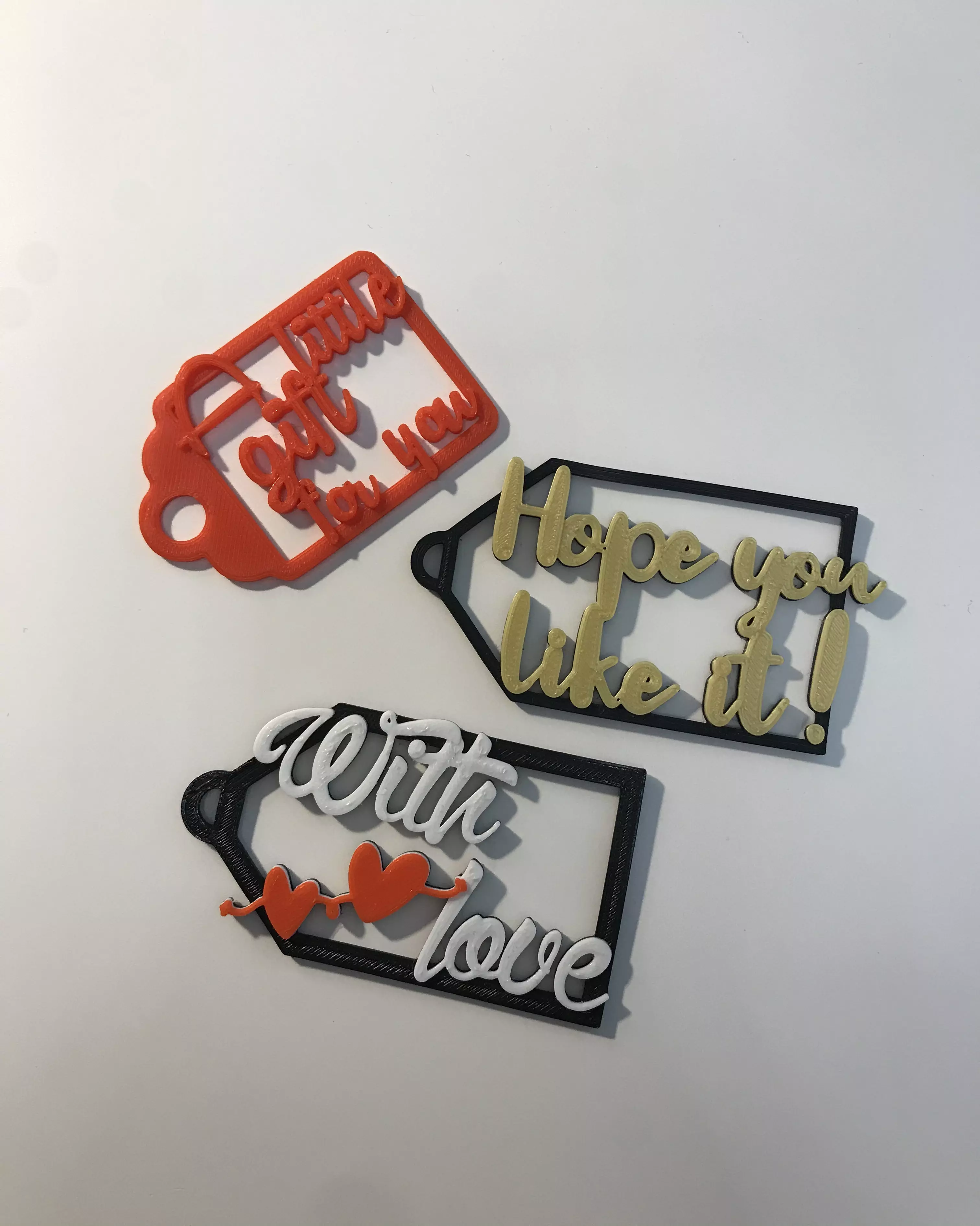 GIFT TAGS SET 3D print model_0