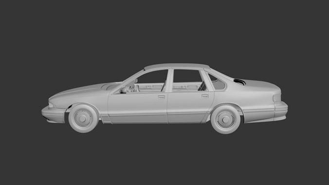 Chevrolet Caprice 1995  3D print model 2