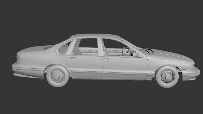 Chevrolet Caprice 1995  3D print model 6
