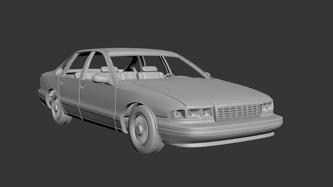 Chevrolet Caprice 1995  3D print model 7