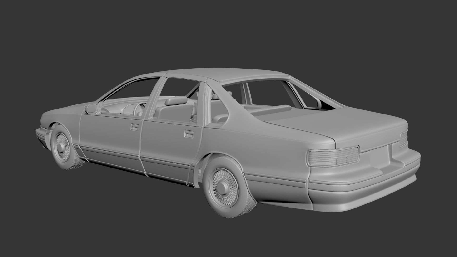 Chevrolet Caprice 1995  3D print model_2