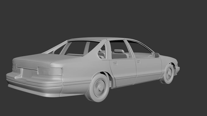 Chevrolet Caprice 1995  3D print model 5
